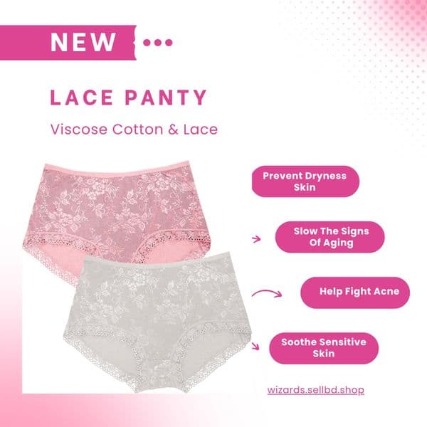 5 Pcs Assorted Lace Panty
