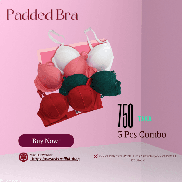 Super Combo 3 Pcs Padded Bra
